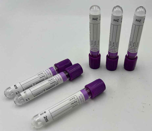 1 Bandeja 100 Tubos AZUL, Toma de Muestra Sangre. PT TUBE