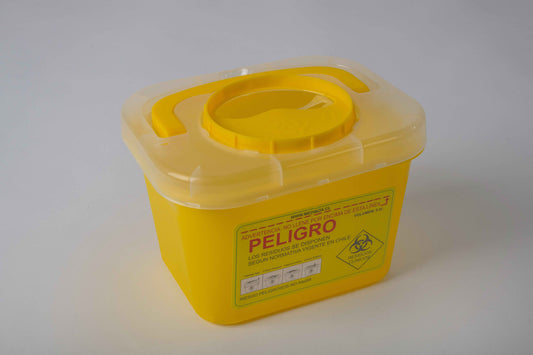 50 Cajas Amarillas, Desechos Cortopunzantes, 3-L (Caja) REAS