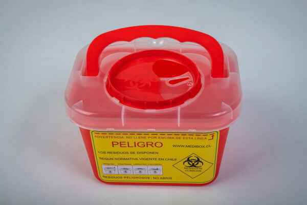 1 Caja Roja, Desechos, 3-L (Unidad)