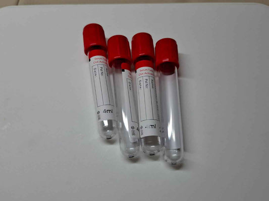 1 Caja 600 Tubos ROJOS, Toma de Muestra, SERUM TUBE