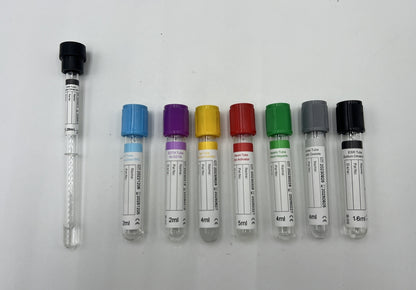 1 Caja 600 Tubos AMARILLOS, Toma de Muestra Sangre