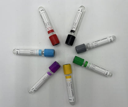 1 Caja 100 Tubos MORADO, Toma de Muestra Sangre