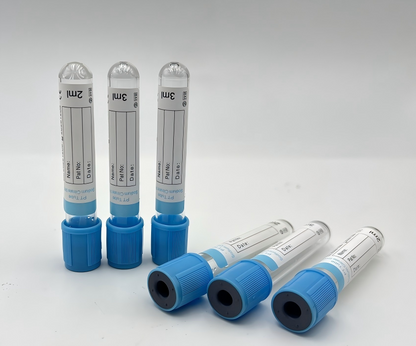 1 Caja 600 Tubos AZUL, Toma de Muestra Sangre.