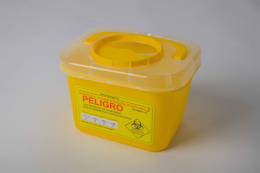 50 Cajas Amarillas, Desechos Cortopunzantes, 3-L (Caja) REAS