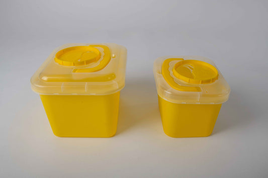 50 Cajas Amarillas, Desechos Cortopunzantes, 3-L (Caja) REAS