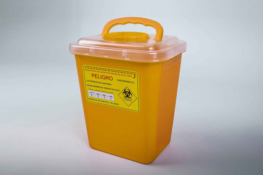 50 Cajas Amarillas, Desechos Cortopunzantes, 8-L (Caja) REAS