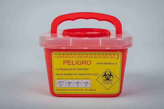 1 Caja Roja, Desechos, 3-L (Unidad)