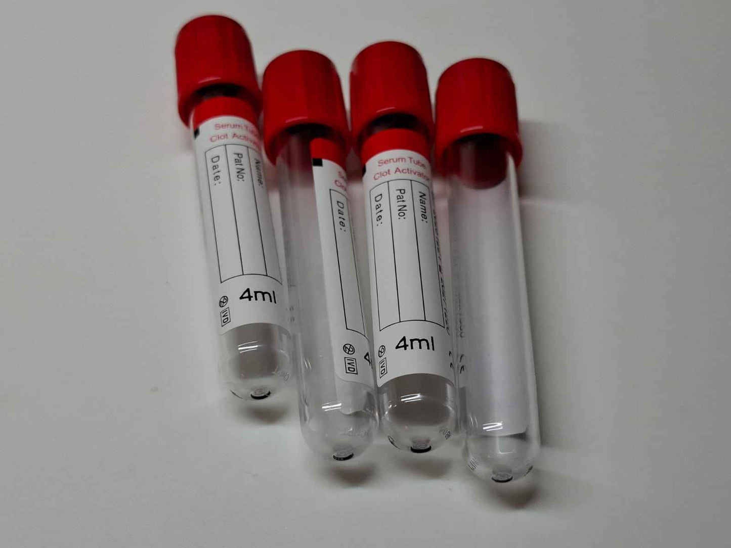 1 Caja 600 Tubos ROJOS, Toma de Muestra, SERUM TUBE