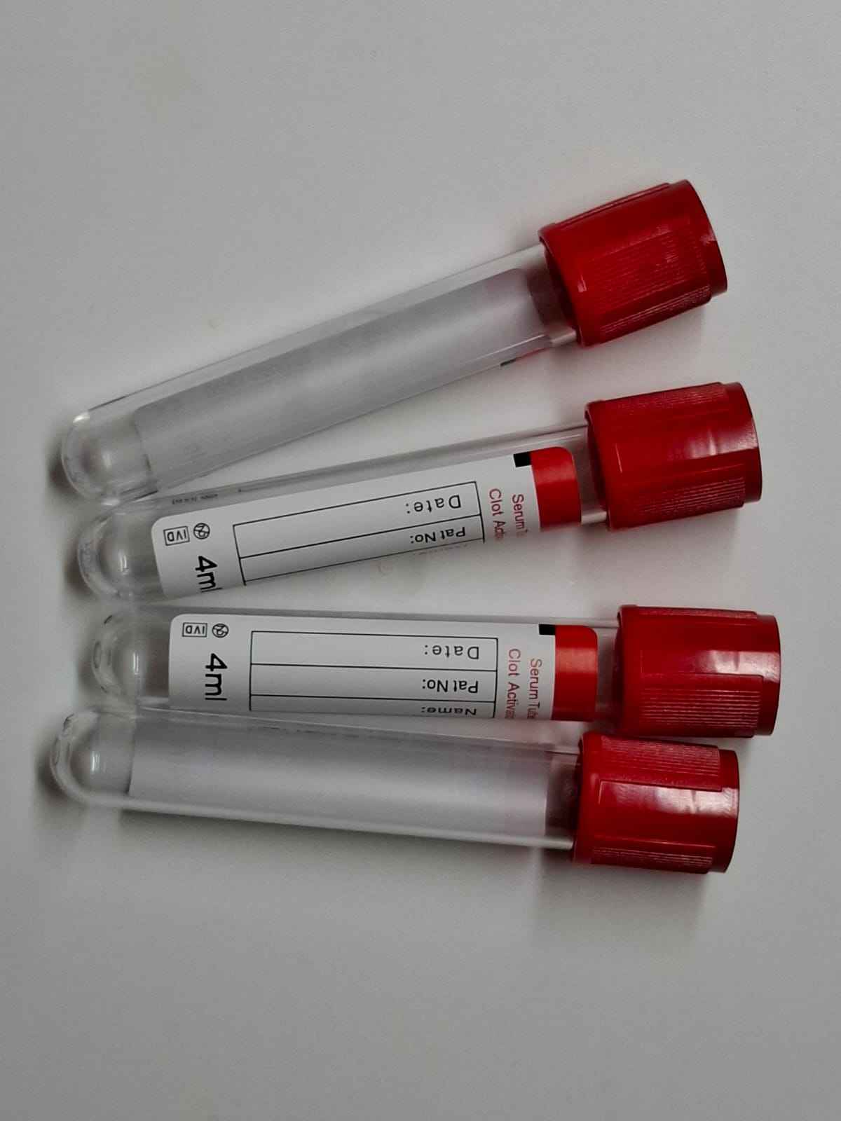 1 Caja 600 Tubos ROJOS, Toma de Muestra, SERUM TUBE