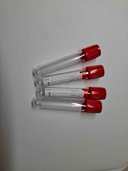 1 Caja 600 Tubos ROJOS, Toma de Muestra, SERUM TUBE